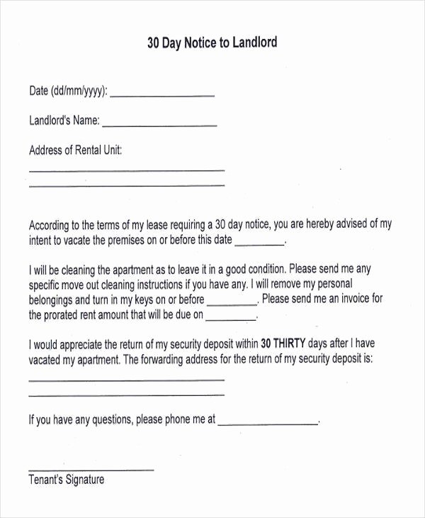 30 Day Eviction Notice Template Lovely 32 Eviction Notice Templates Pdf Google Docs Ms Word