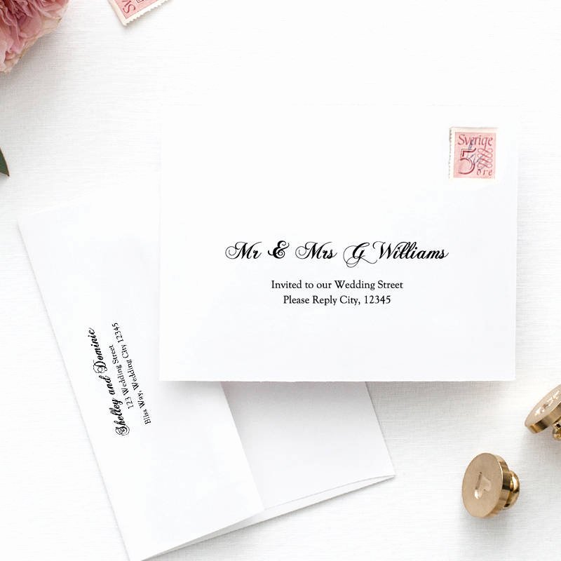 5x7 Envelope Template Word Elegant Printable Wedding Envelope Template 5x7 Front and Back