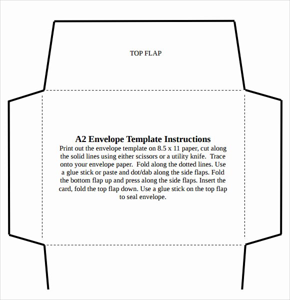 A2 Envelope Template Word Lovely Sample A2 Envelope Template 7 Documents In Word Pdf