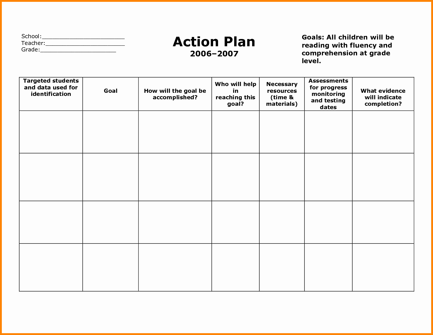Action Plan Template Word Best Of Stunning General Action Plan Template Word Examples Thogati