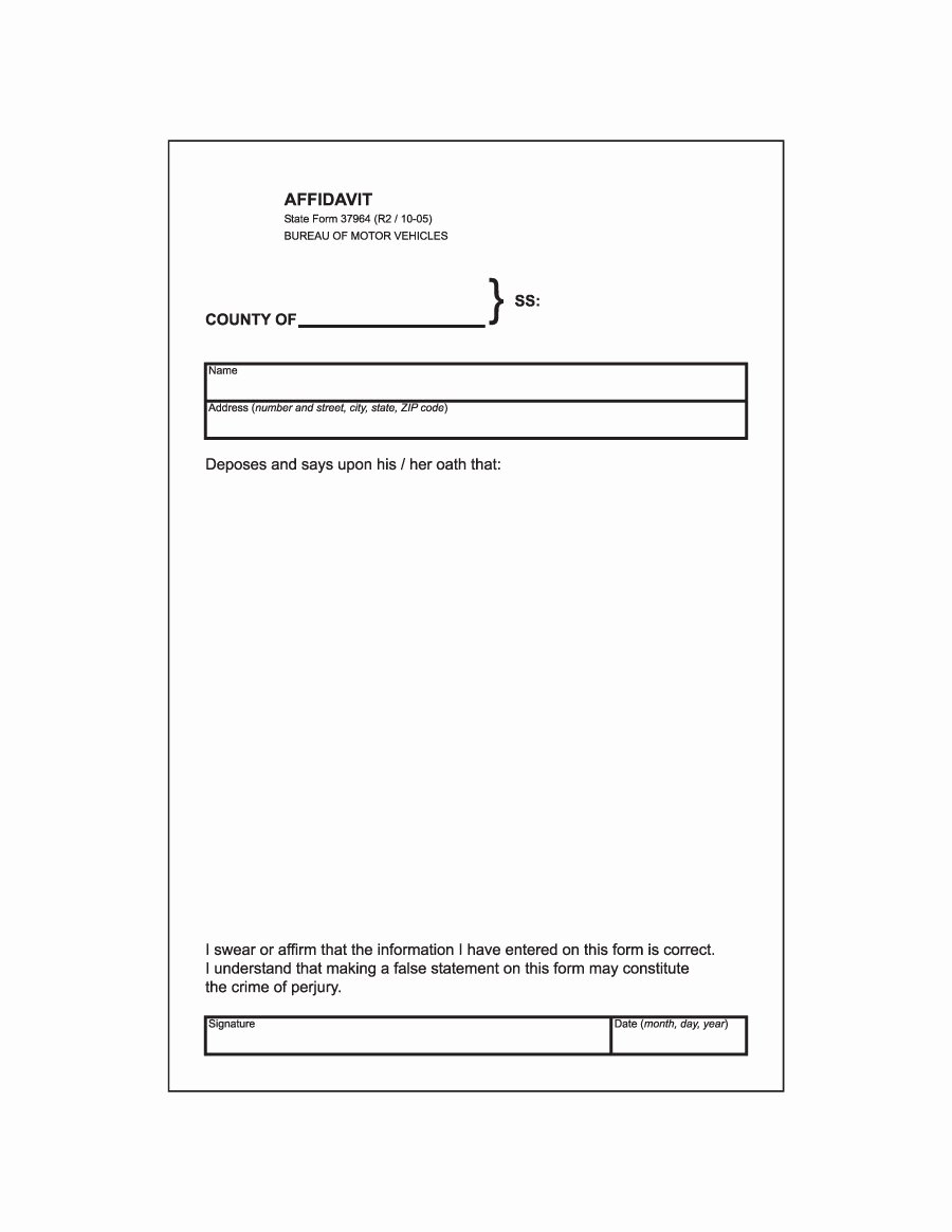 Affidavit Of Support Template New 48 Sample Affidavit forms &amp; Templates Affidavit Of
