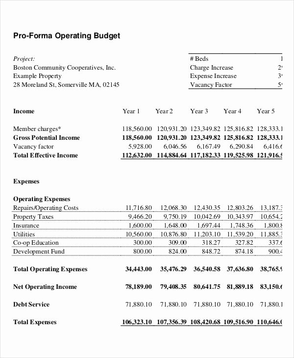 Annual Operating Budget Template Lovely Operating Bud Template 12 Free Pdf Word Documents