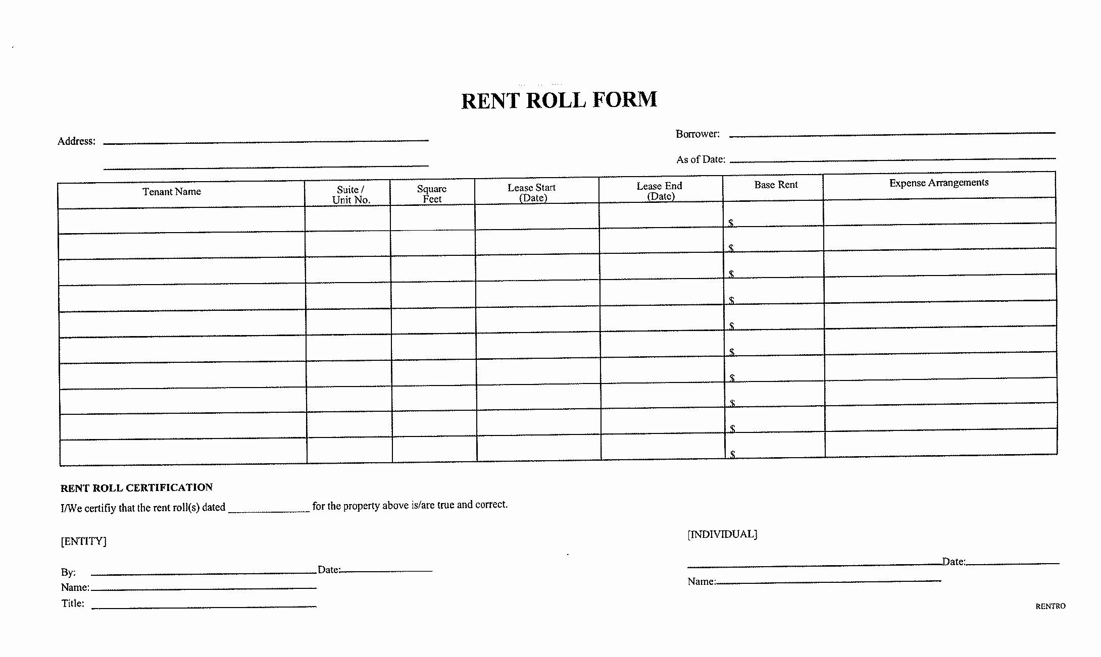 Apartment Rent Roll Template Beautiful Rent Roll Templates Find Word Templates