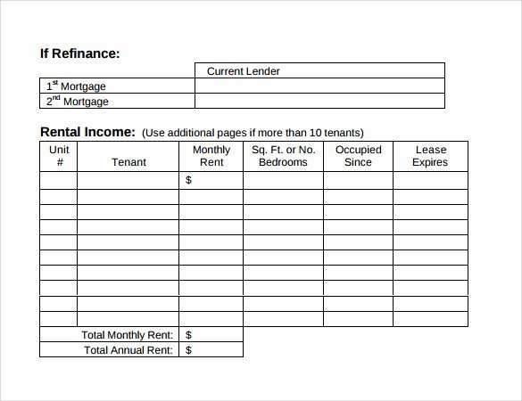 Apartment Rent Roll Template Fresh 14 Rent Roll form Templates Pdf Word
