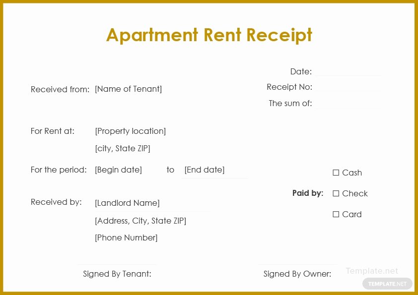 Apartment Rent Roll Template Fresh Apartment Rent Receipt Template In Microsoft Word