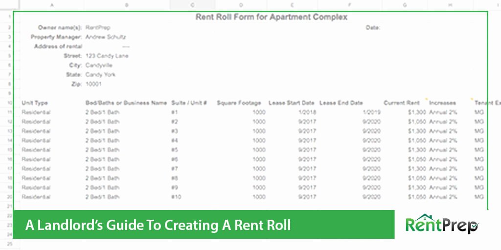 Apartment Rent Roll Template Lovely What is A Rent Roll All About This Report with Templates
