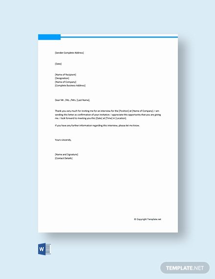 Appointment Confirmation Email Template Unique 43 Free Appointment Letter Templates Word