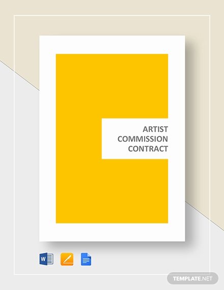Art Commission Contract Template Awesome Artist Agreement Template In Microsoft Word Apple Pages