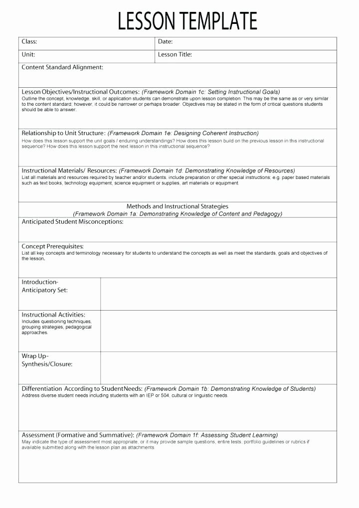 Art Lesson Plan Template Luxury Science Lesson Plan Template Elementary – Science Lesson