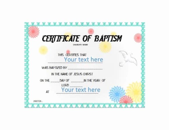 Baby Dedication Certificate Template Unique 50 Free Baby Dedication Certificate Templates Printable