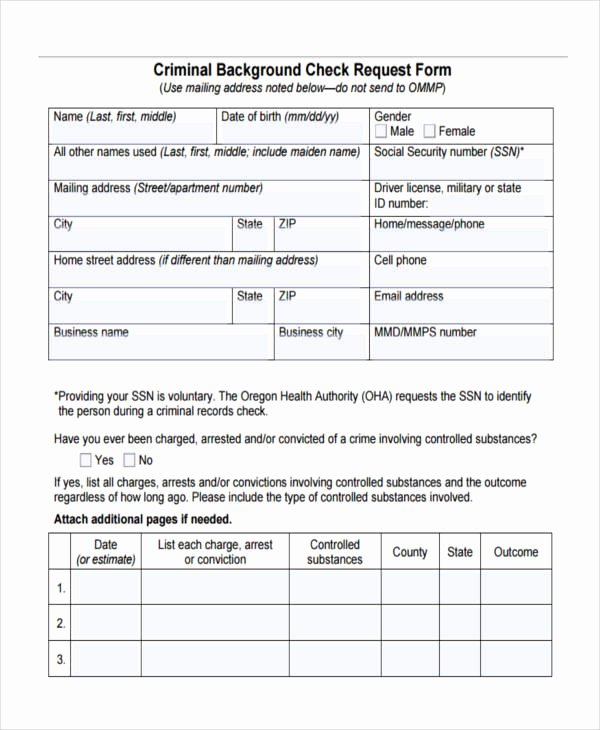 Background Check form Template Best Of 18 Check Request form Templates