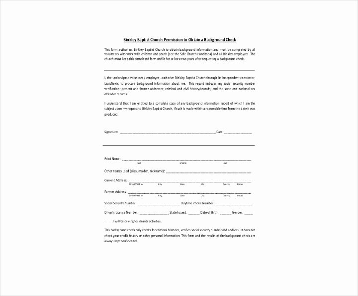 Background Check form Template Free Luxury 9 Background Check Information forms &amp; Templates Pdf