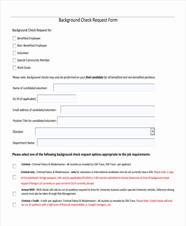 Background Check form Template Unique Best 65 What Background Checks Do Employers Use – Mega