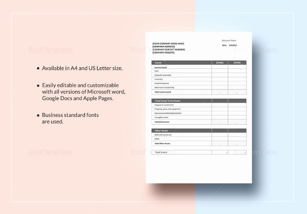 Balance Sheet Template Word Inspirational Printable Bud Worksheet 22 Free Word Excel Pdf
