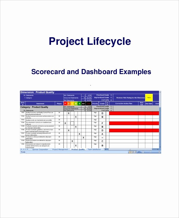 Balanced Scorecard Template Word Best Of Project Scorecard Template – 8 Free Word Excel Pdf