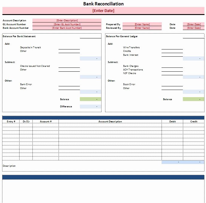 Bank Statement Template Excel Best Of Free Excel Bank Reconciliation Template Download