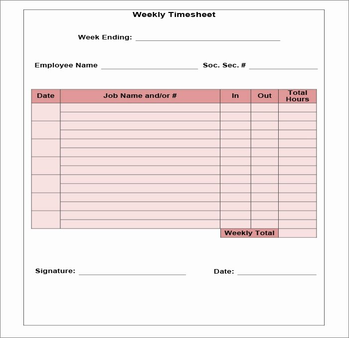 Basic Monthly Timesheet Template Best Of 60 Sample Timesheet Templates Pdf Doc Excel