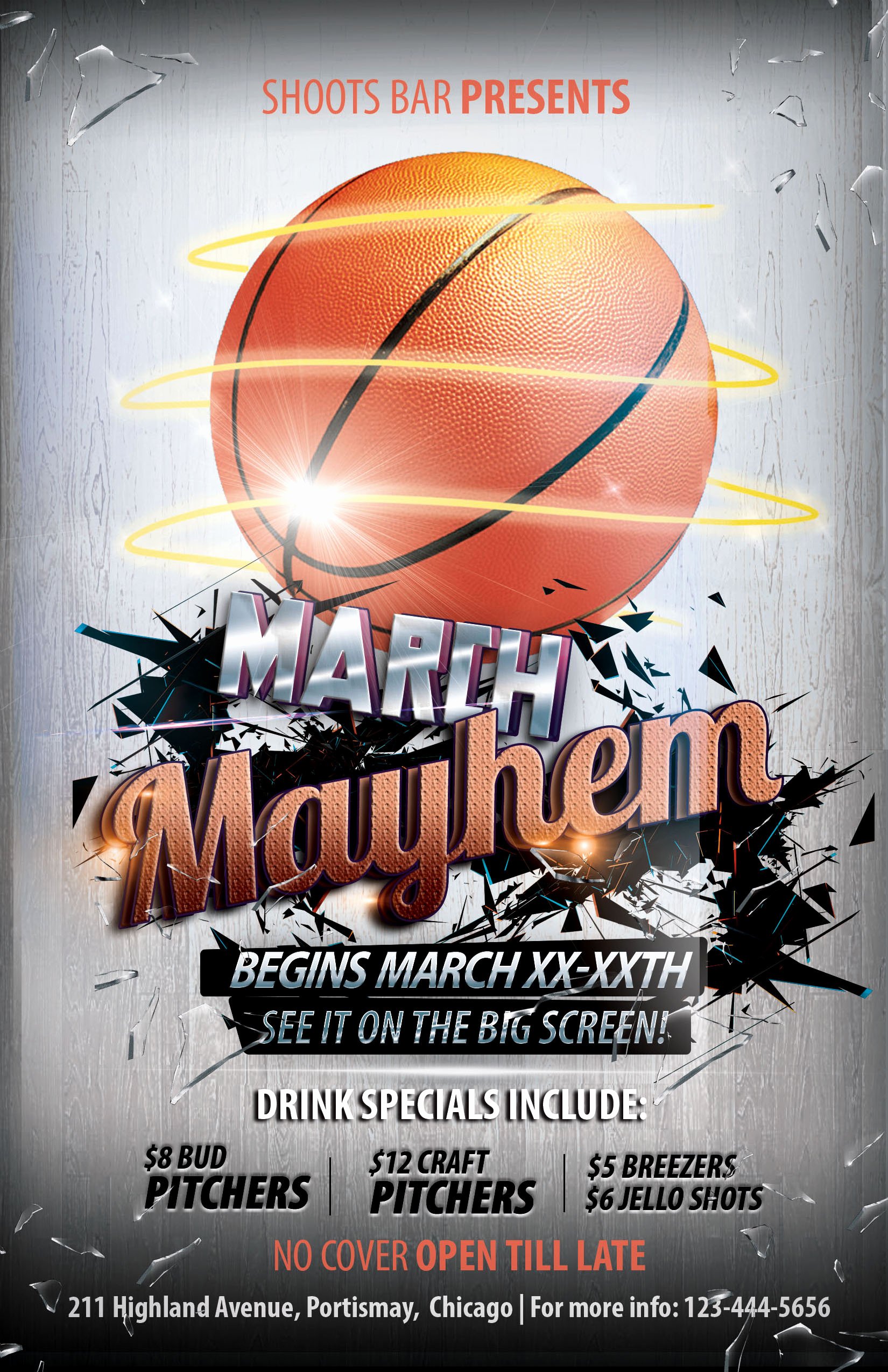 Basketball tournament Flyer Template Lovely the Madness Begins Free 5 Basketball Flyers In Psd for