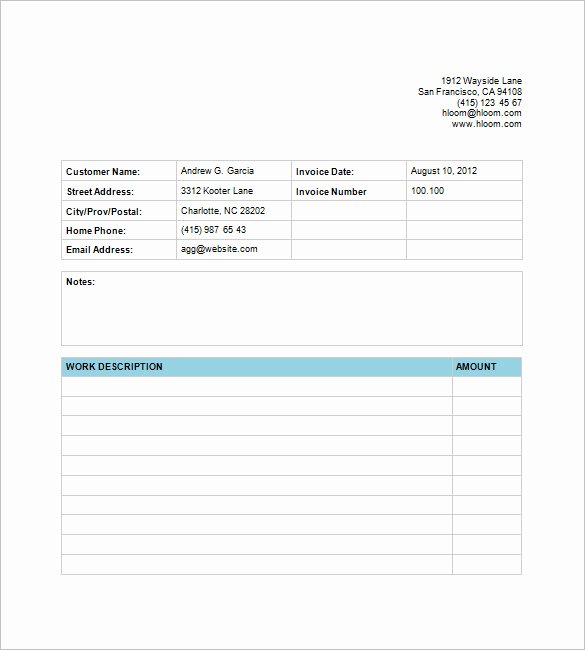Billing Invoice Template Free Beautiful Billing Invoice Template 9 Free Word Pdf Excel format
