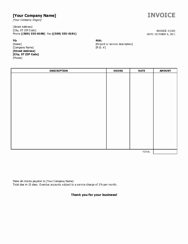 Billing Invoice Template Free Beautiful Free Invoice Templates for Word Excel Open Fice