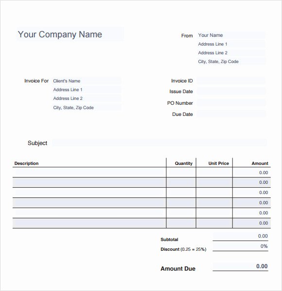 Billing Invoice Template Free Best Of Sample Medical Invoice Template 16 Free Download In Pdf