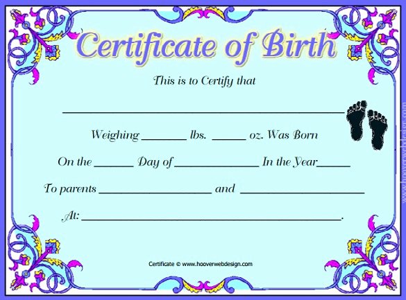 Birth Certificate Template Word Awesome Birth Certificate Template