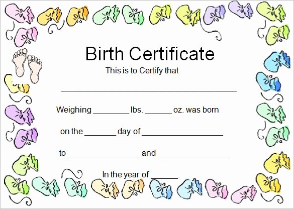 Birth Certificate Template Word Inspirational Word Certificate Template 49 Free Download Samples