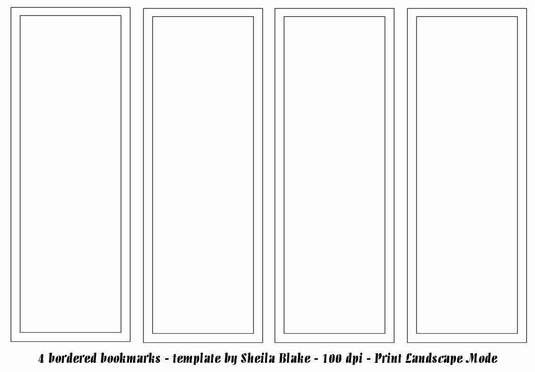 Blank Bookmark Template Word Fresh Bookmark Template Publisher