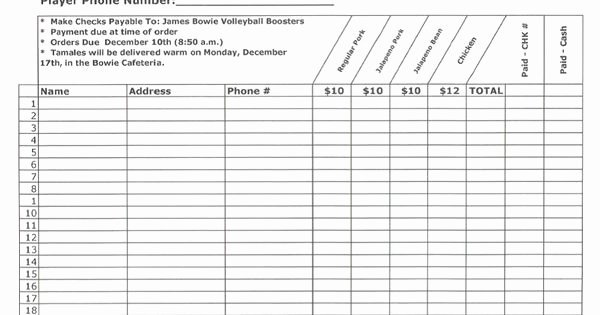 Blank Fundraiser order form Template Lovely Pin Line order form On Pinterest In Ing Search Terms