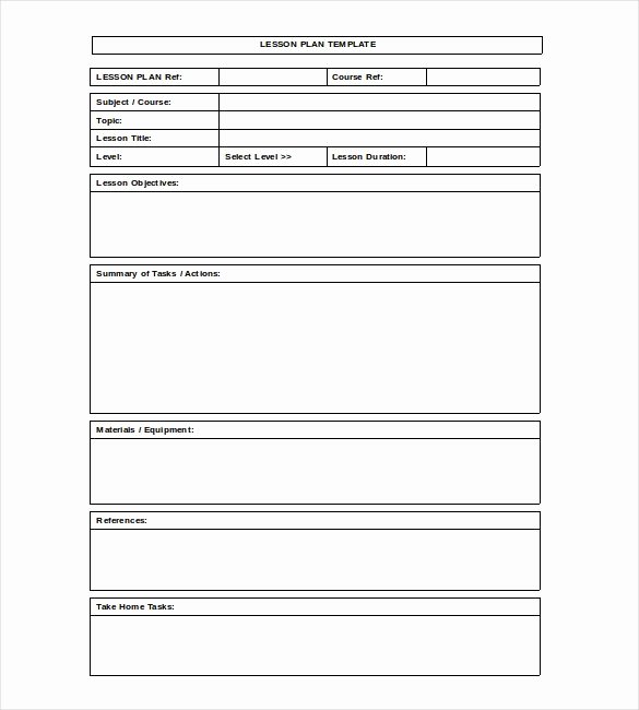 Blank Lesson Plan Template Pdf Luxury Blank Lesson Plan Template – 15 Free Pdf Excel Word