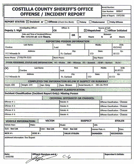 Blank Police Report Template Awesome 26 Of Blank Template for A Murder Detective Report