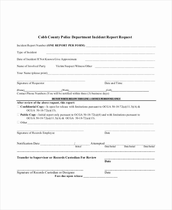 Blank Police Report Template Best Of Blank Incident Report Template 18 Free Pdf Word Docs