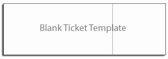 Blank Raffle Ticket Template Awesome Blank Ticket Template Free Ticket Template
