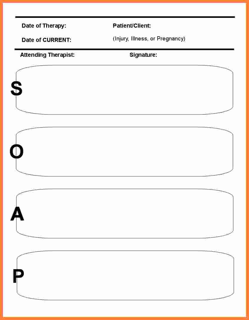 Blank soap Note Template Best Of 9 soap Notes Template