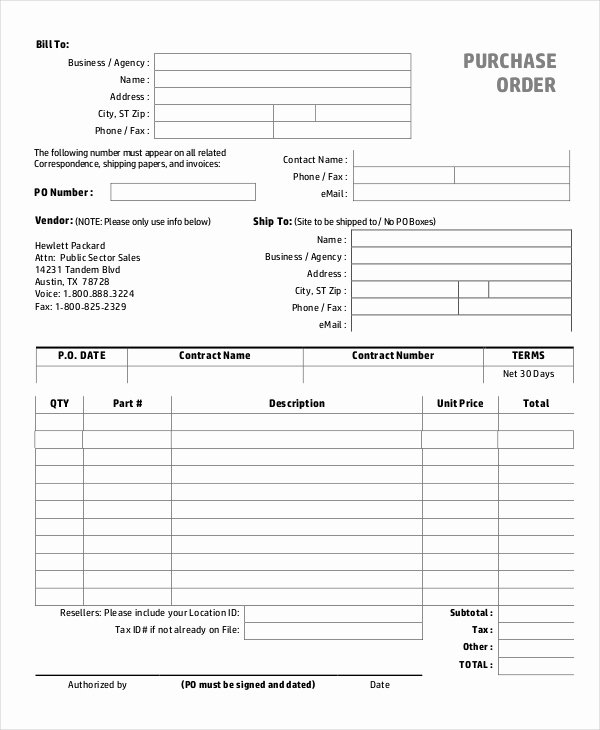 Blanket Purchase order Template Best Of 14 Purchase order Template Docs Word