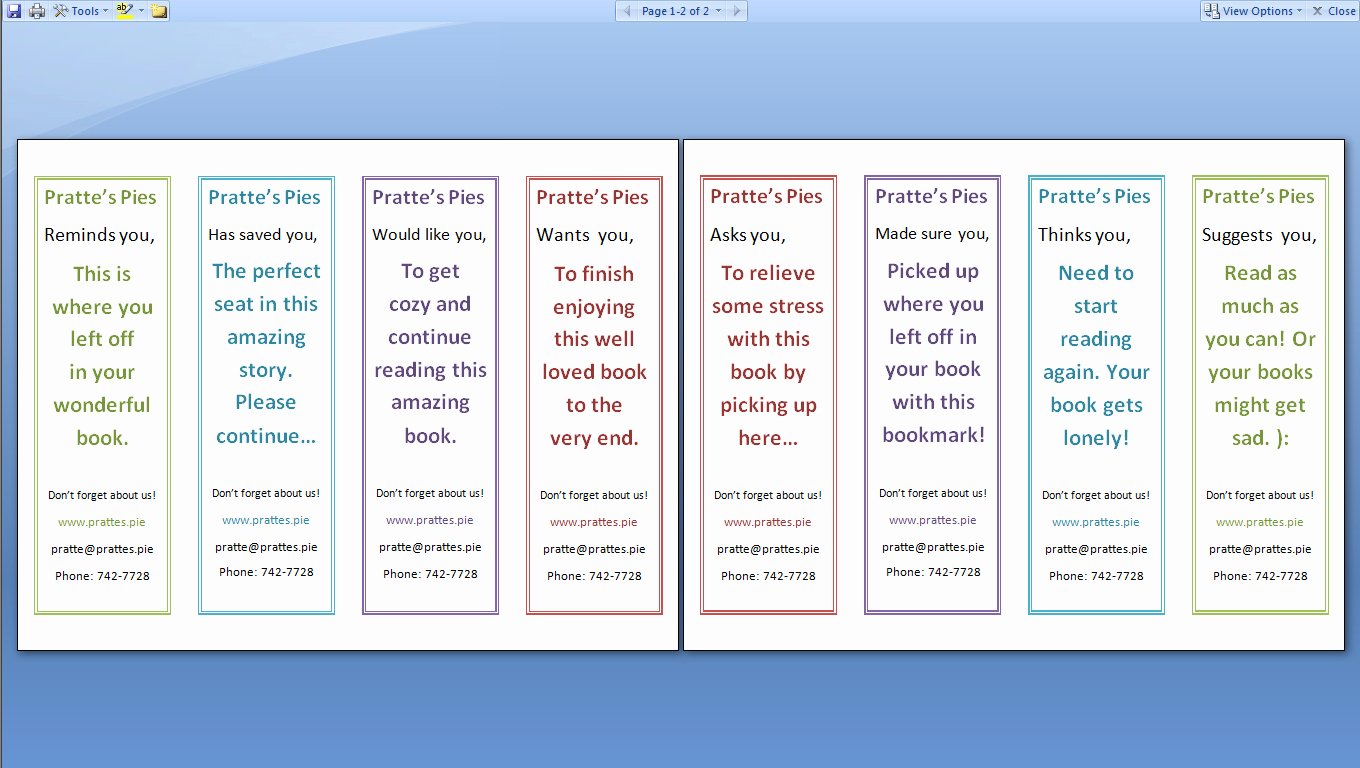 Bookmark Template for Word New How to Print A Two Sided Document Using Microsoft Word or