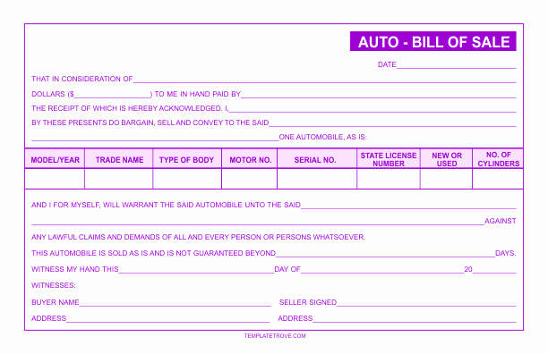 Business Bill Of Sale Template Awesome Free Business forms Templates