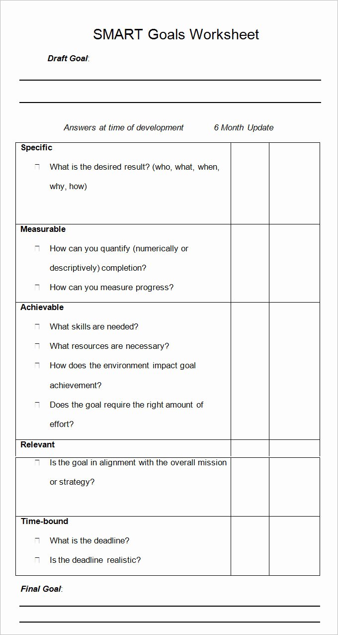 Business Goal Setting Template Beautiful Smart Goal Template 4 Free Pdf Word Documents Download