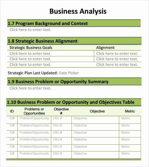 Business Impact Analysis Template Excel Lovely Free 30 Analysis Templates In Google Docs