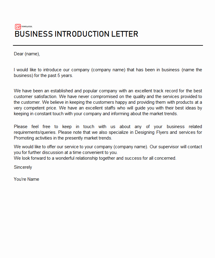 Business Introduction Letter Template Awesome Word Document Archives Business Templates