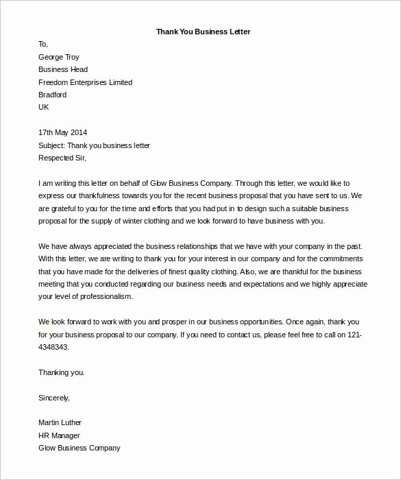 Business Letter Template Word New formal Business Letter Template Word