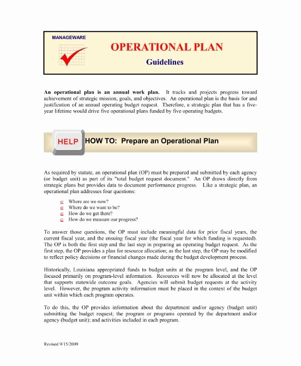 Business Operational Plan Template Best Of 9 Restaurant Operational Plan Templates &amp; Samples Pdf