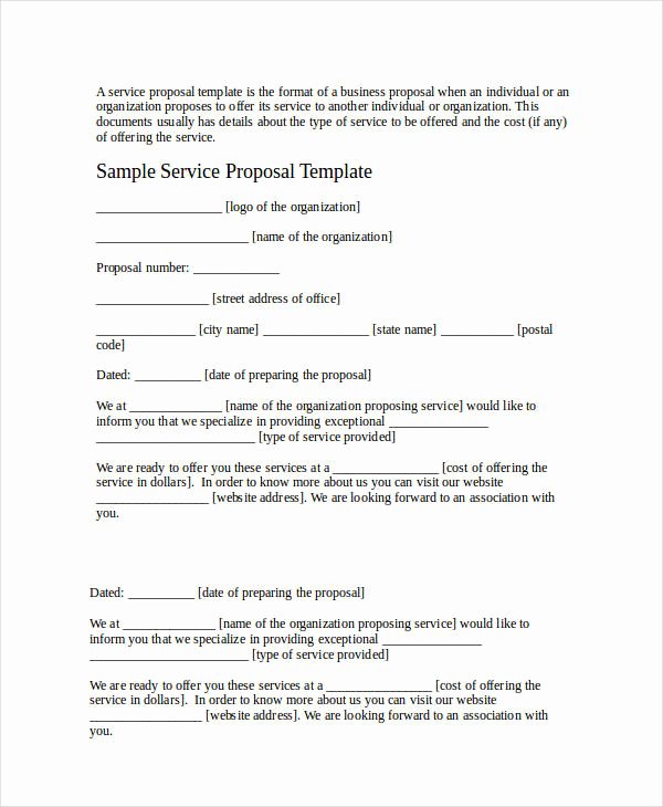Business Proposal Template Doc Awesome Free 59 Business Proposal Examples &amp; Samples In Pdf