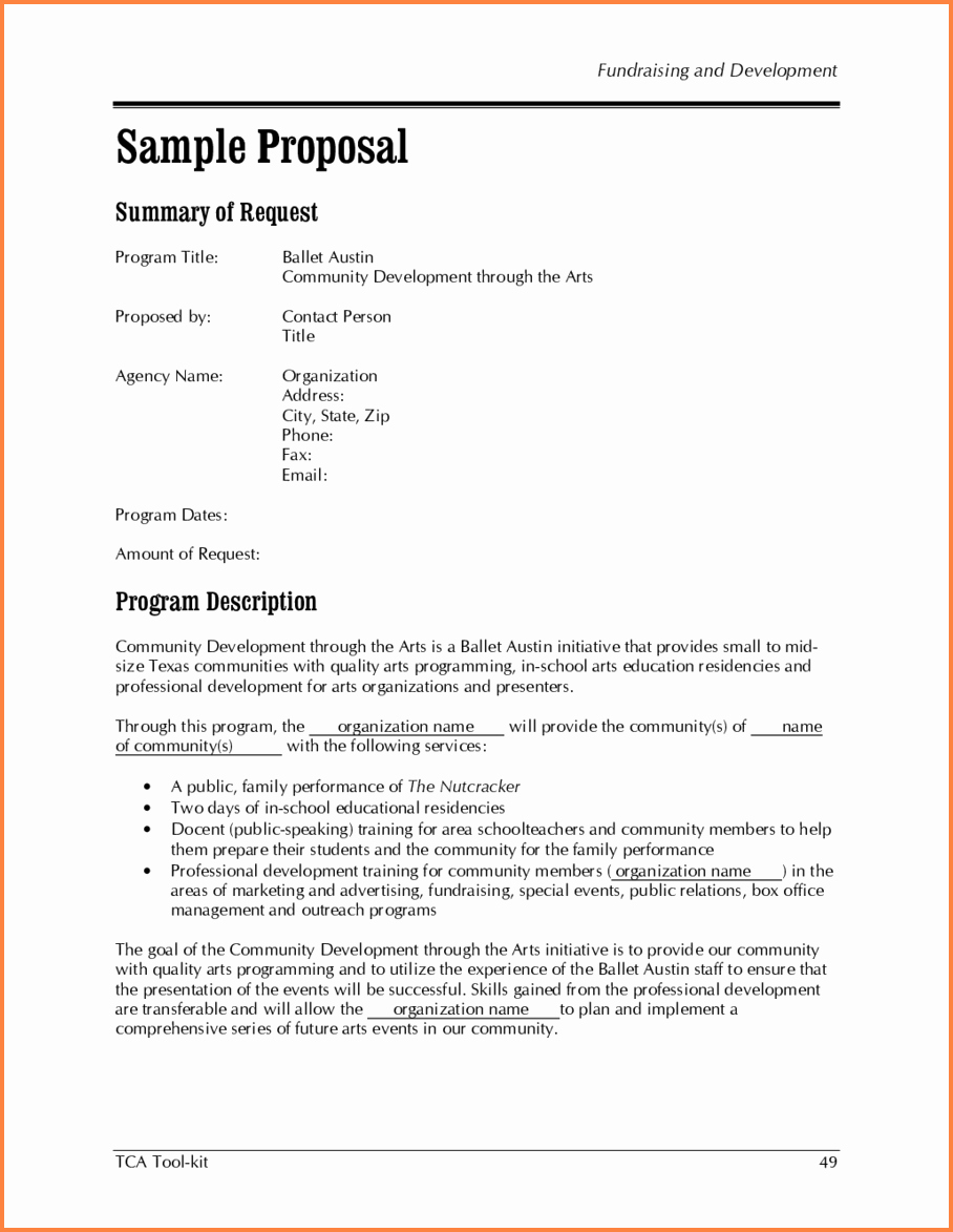Business Proposal Template Pdf Unique 4 Business Proposal Sample Pdf