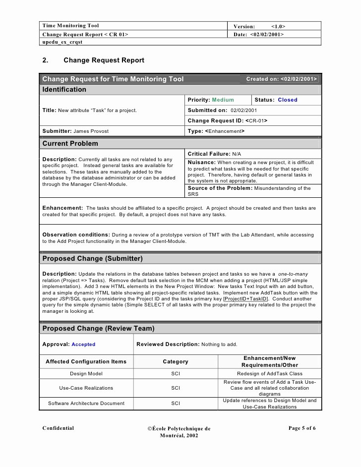 Business Requirements Document Template Excel Best Of Change Request Template Itil – Printable Schedule Template