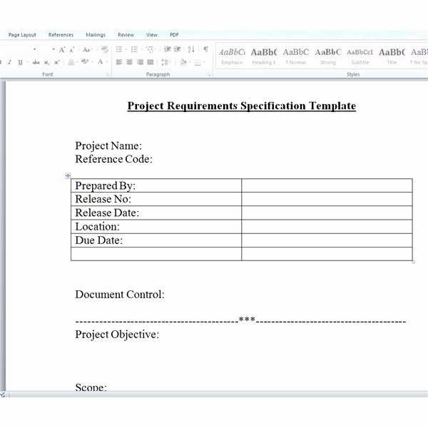 Business Requirements Document Template Excel Fresh A Project Manager S Guide to Requirements Gathering