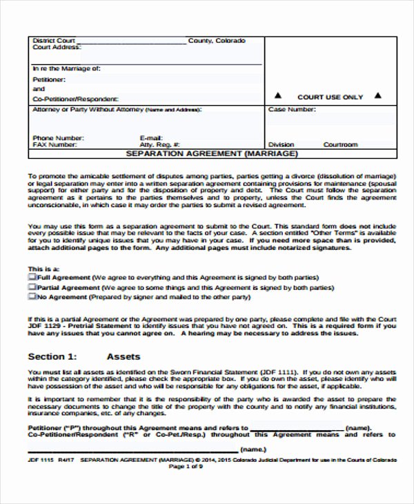 Business Separation Agreement Template Unique 47 Basic Agreement Templates Word Pdf Pages