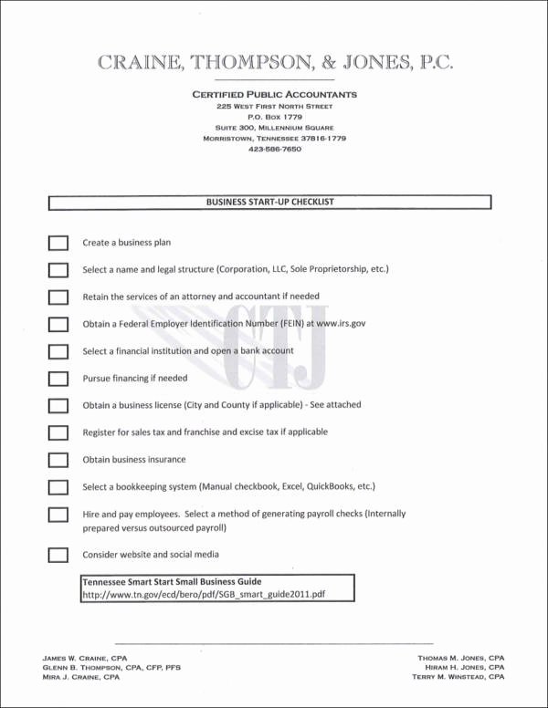 Business Startup Checklist Template New How to Create A Checklist Free Samples In Pdf