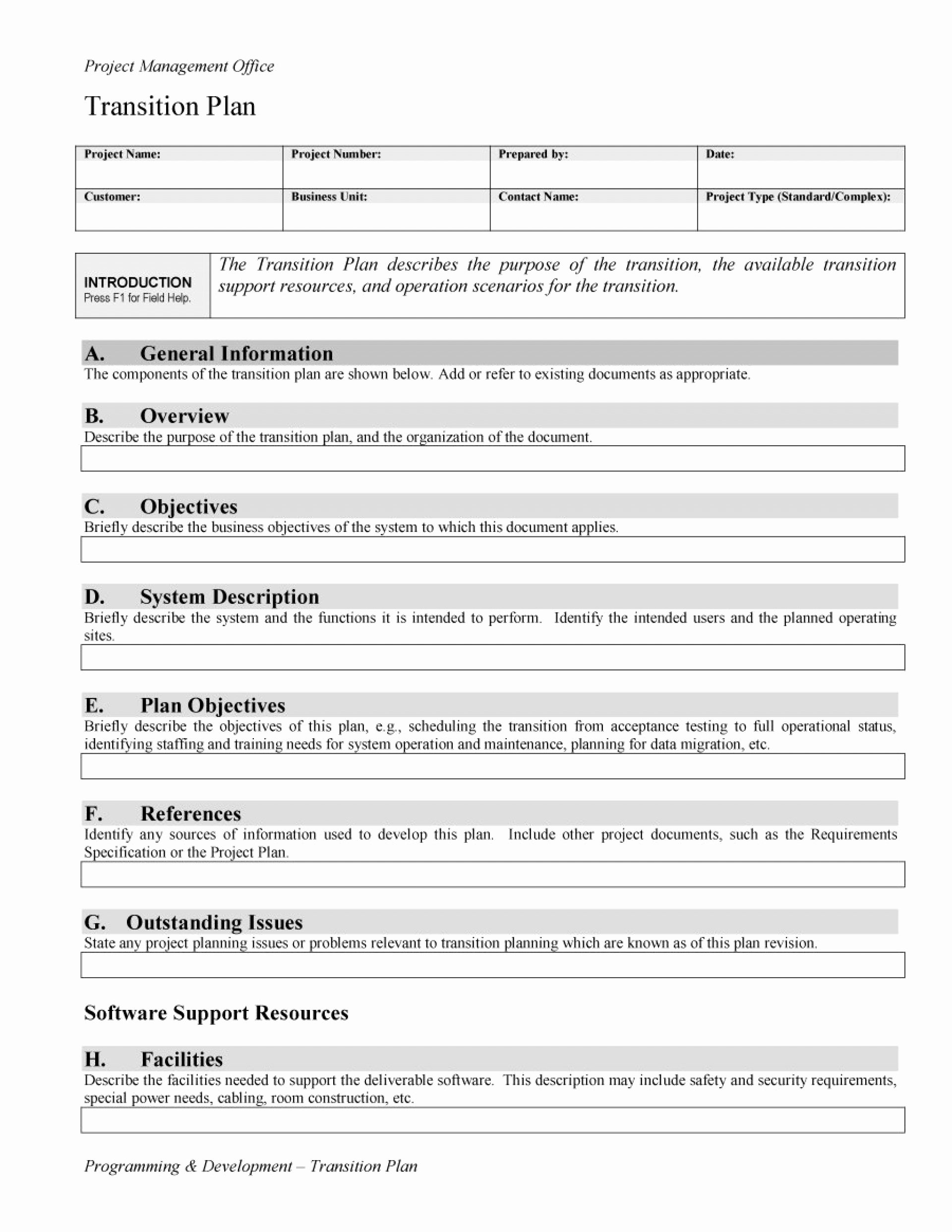 Business Transition Plan Template New 011 Business Transition Plan Template Tinypetition