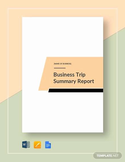 Business Trip Report Template Best Of 25 Sample Trip Reports Word Pdf Google Docs Apple Pages